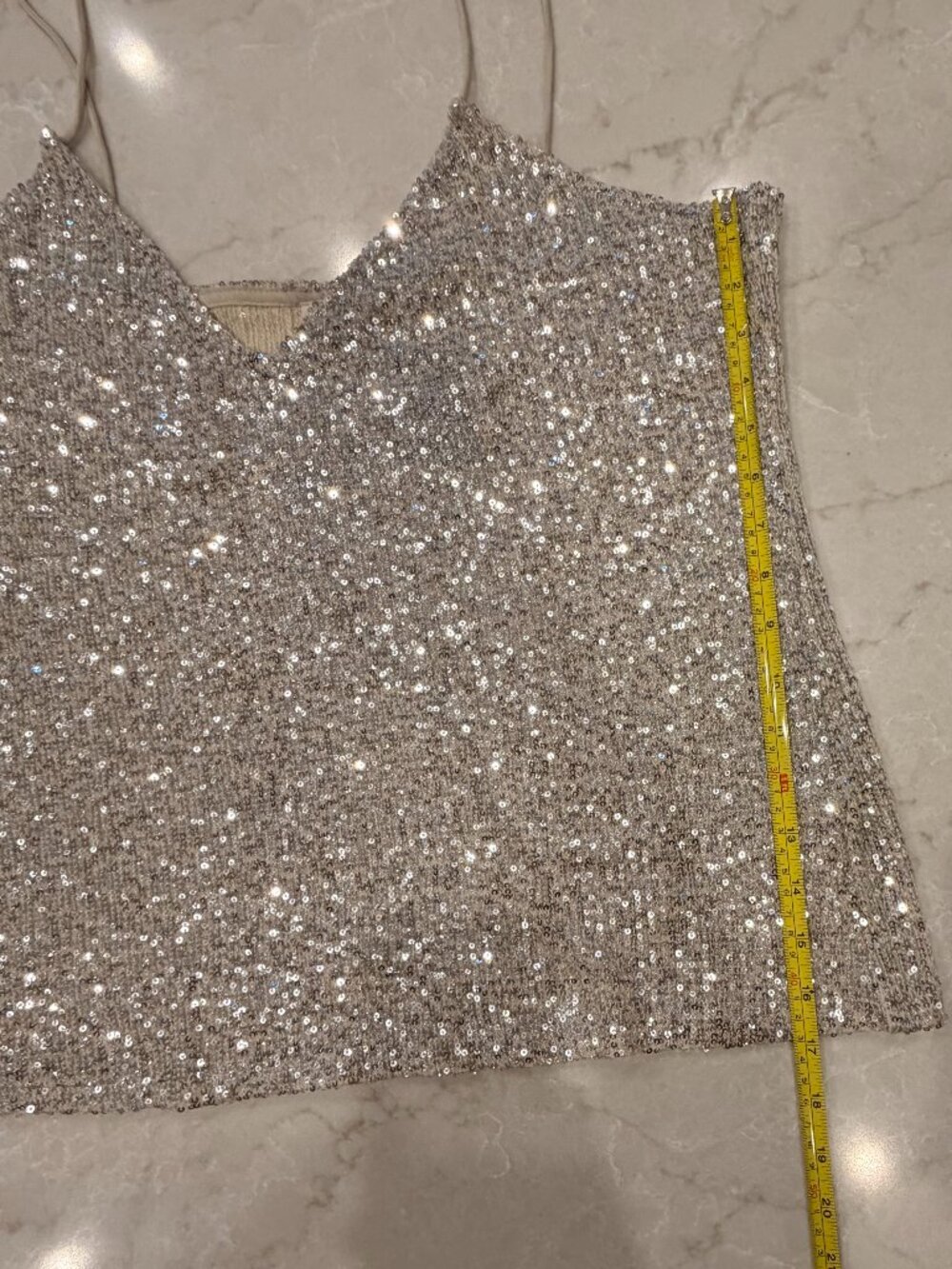 River Island London Allover Sequin Tank - Picture 6 of 9